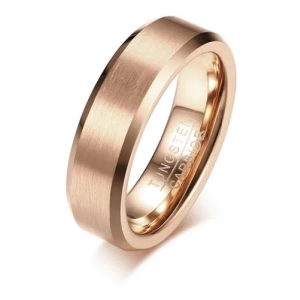Anillo Tungsteno, Pyux I 4mm Rosado Mate