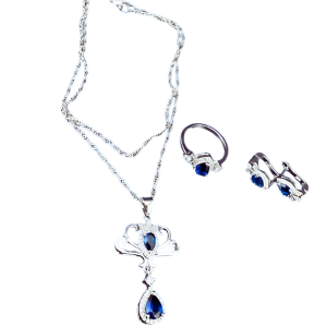 Set 3 Baño Plata Real Briti + Anillo