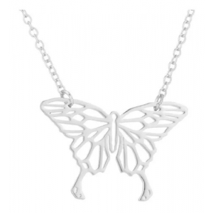 Collar Dg + Cadena Fantasía, Mariposa Origami
