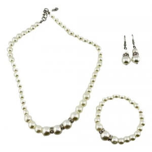 Set De 3 Acp Perlas De Fantasía