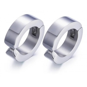 Arracadas Tipo Huggies Acero Inoxidable, Presion Unisex