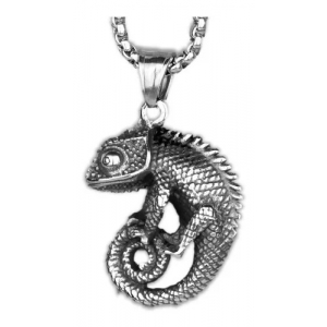 Collar Acero Inox Camaleon Iguana
