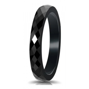 Anillo Cerámica Sweet Night 3mm Negro