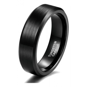 Anillo Tungsteno Ryux Iii Negro Mate