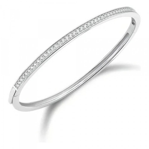 Pulsera Acero Inox Crystal