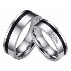 1 Argolla Acero Inox, Wedd Ix Dragco Plateados