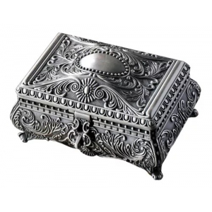 Joyero Metal Vanity Queen Plateado