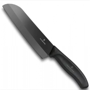 Cuchillo Victorinox Santoku Ceramicline 170mm Negro