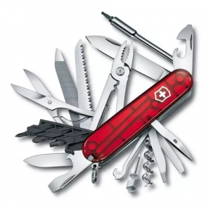 Navaja Cybertool L Swiss Rojo Transparente Victorinox