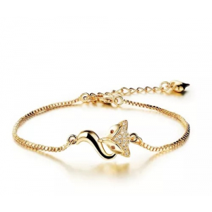 Pulsera Acero Inoxidable, Fox Fash Dorado