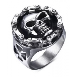 Anillo De Acero Inoxidable, Calavera New Punk