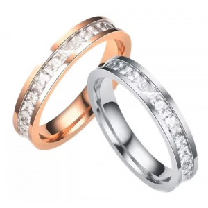 Anillo Acero Inox Zircon New Greek