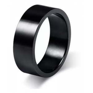 1 Argolla Acero Quirurgico, Wedd V Moon Negro