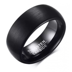 Anillo De Tungsteno Centa Wedd Negro Mate