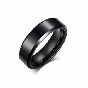 Anillo De Tungsteno, Ryux I Negro Brilloso