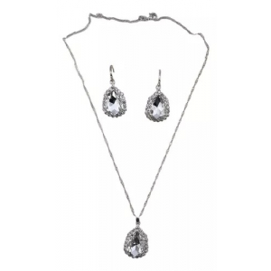 Set 2 Baño Plata Gota Grand Queen