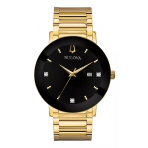 Reloj Bulova Futuro Diamante 43mm Dorado/Negro