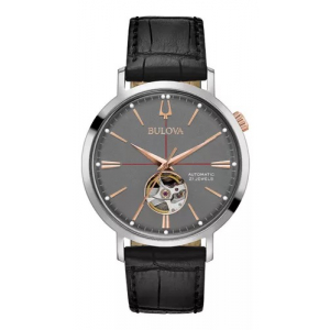 Reloj Bulova Mechanicals Automatic 40mm Negro/Gris/Rosado