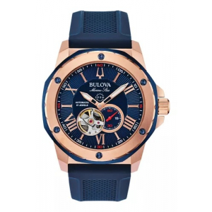 Reloj Bulova Marine Star Automatico 45mm Azul/Rosado/Azul