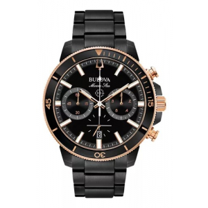 Reloj Bulova Marine Star 45mm Negro/Rosado