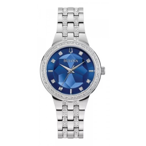 Reloj Bulova Phantom Crystal 32mm Plateado/Azul