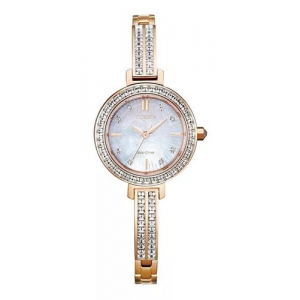 Em0863-53d Reloj Citizen Silhouette Crystal Rosado