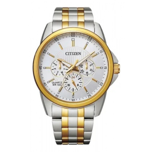 Ag8344-57b Reloj Citizen Classic 42mm Plateado/dorado