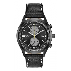 Ca7027-08e Reloj Citizen Chandler Crono Eco Drive 43mm Negro