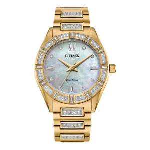 Em1022-51d Reloj Citizen Crystal Dress Classic Eco Drive 34m