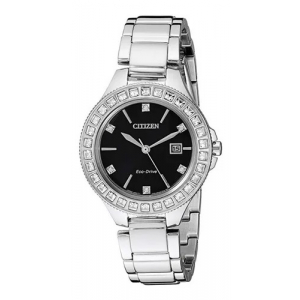 FE1190-53E Reloj Citizen Silhouette Crystal 31mm Plateado/Negro