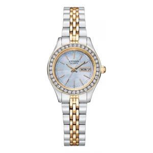 Eq0539-56y Reloj Citizen Crystal Cuarzo 26mm Plateado/dorado