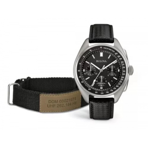 96b251 Reloj Bulova Hpq Serie Lunar Pilot Negro/plateado