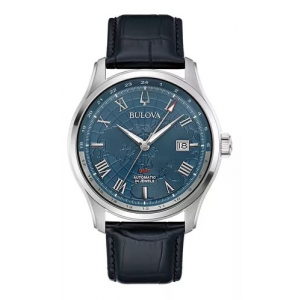 96b385 Reloj Bulova Wilton Piel Negro/azul