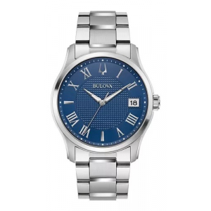 96b386 Reloj Bulova Wilton 40mm Plateado/azul
