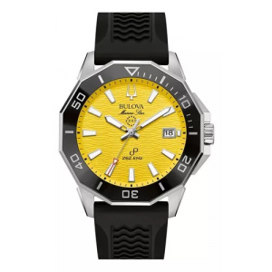 96b431 Reloj Bulova Hpq Marine Star Serie C 43mm Negro/ama