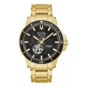 97a174 Reloj Bulova Marine Star Automatic 45mm Dorado/negro
