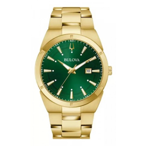 97b221 Reloj Bulova Classic Dress 43mm Dorado/verde