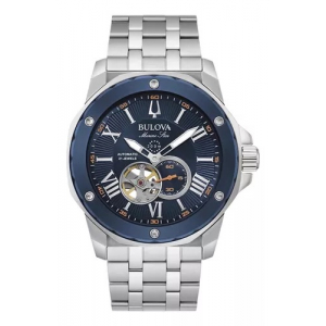 98a302 Reloj Bulova Marine Star Plateado/azul