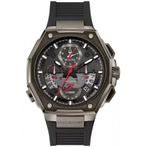 98b358 Reloj Bulova Precisionist 10mo Aniv Negro/gris