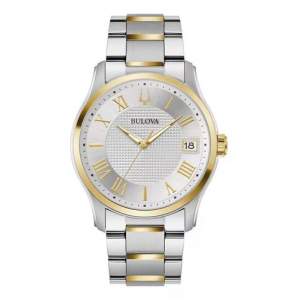 98b391 Reloj Bulova Wilton 40mm Plateado/dorado