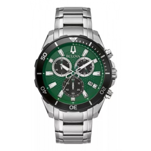 98b395 Reloj Bulova Clasico Sport 45mm Plateado/negro/verde