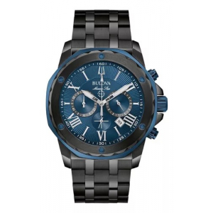 98b410 Reloj Bulova Marine Start Serie A 45mm Azul/negro