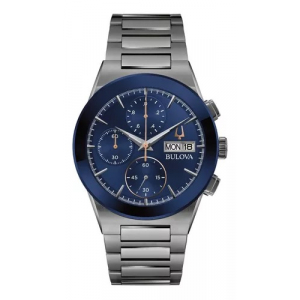 98c143 Reloj Bulova Quartz Milenia Gris Titanio/azul
