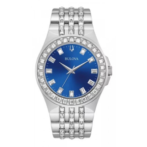 96a254 Reloj Bulova Phantom Crystal 43mm Plateado/azul