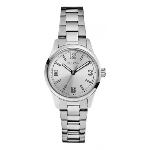 Reloj Bulova Quartz 96l198 Mujer Plateado Acero Inoxidable.