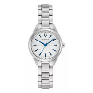 96l285 Reloj Bulova Sutton Cuarzo Plateado/azul