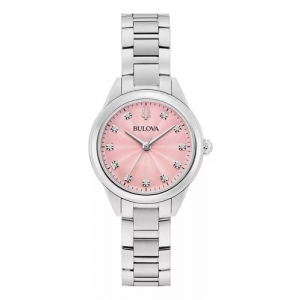 96p249 Reloj Bulova Sutton 28mm Plateado/rosa