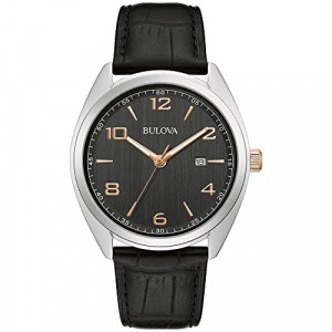 Reloj Bulova Clasico 43mm Negro/Rosado