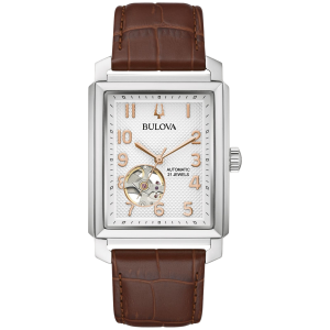 Reloj Bulova Sutton President Automatic 33mm Cafe/Plateado