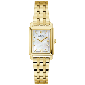 Reloj Bulova Sutton 21mm x 14mm Dorado/Madre Perla